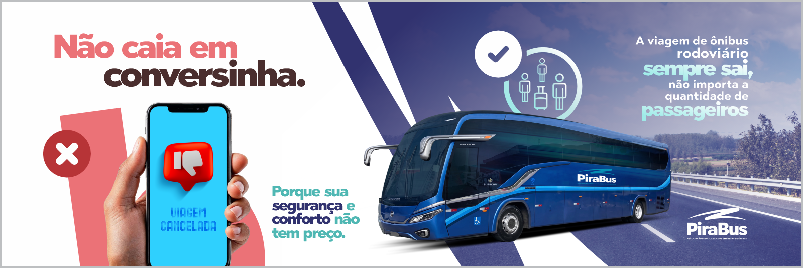 Garantia da viagem: seu deslocamento não depende da lotação